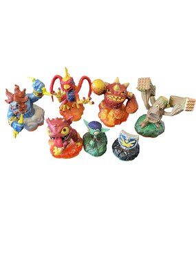 Activision Skylanders Giants Lot Of 7 Figures With Stands